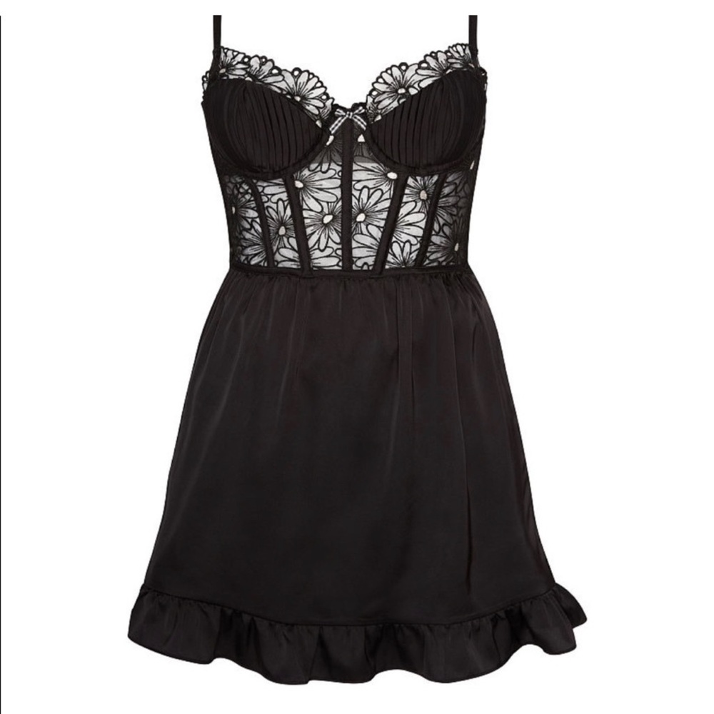 NWOT For Love & Lemons Lilou Embroidered Dress